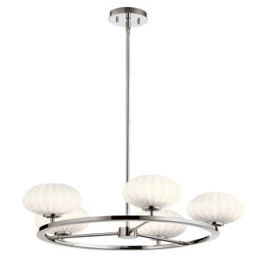 Pim 5 Light Chandelier - Polished Chrom