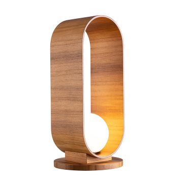 Sfera Table Lamp - Teak Veneer