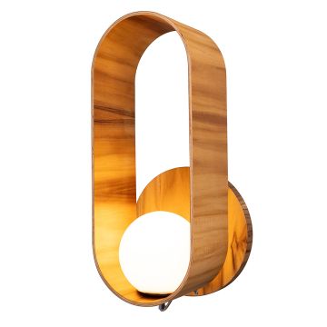 Sfera Wall Light - Teak Veneer