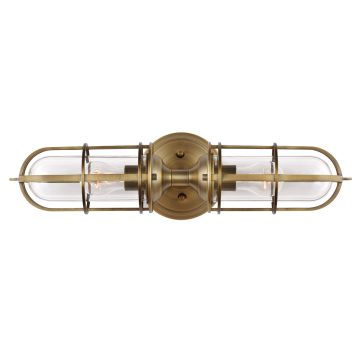 Urban Restoration 2 Light Wall Light - Dark Antique Brass