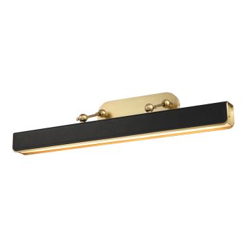 Valise Picture Large LED Picture Light - Vintage Brass/Tuxedo Leather