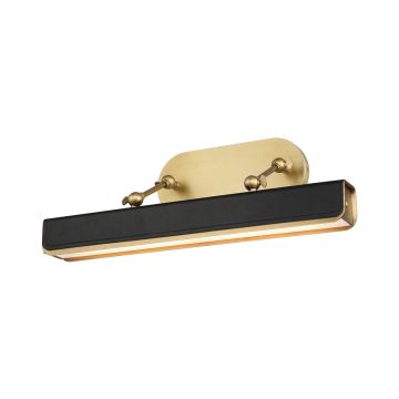 Valise Picture Medium LED Picture Light - Vintage Brass/Tuxedo Leather
