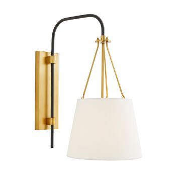 Franklin 1 lt Wall Light - Antique Brass & Bronze