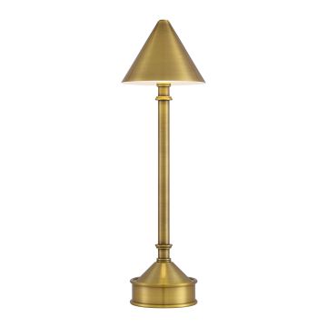 Traipse Brass Cordless Table Lamp